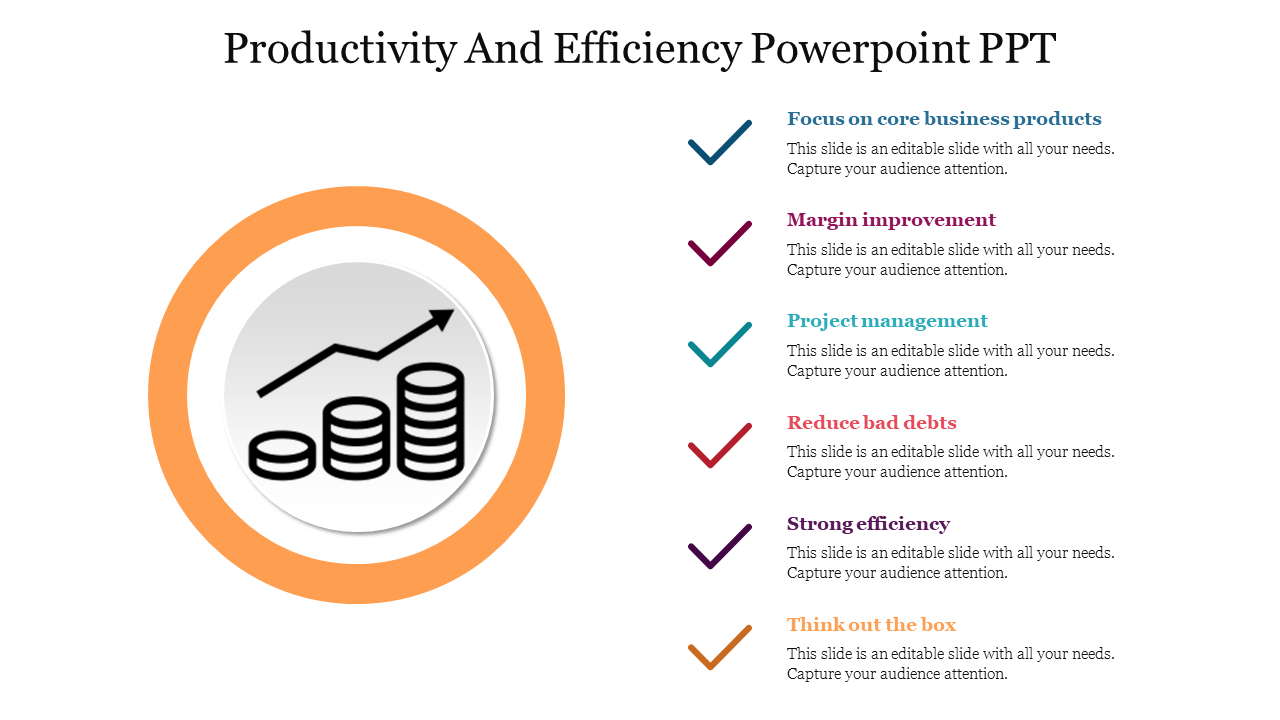 Productivity And Efficiency Powerpoint PPT